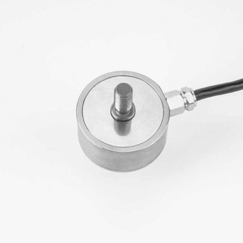 Miniature button-type tension pancake load cell made of alloy steel