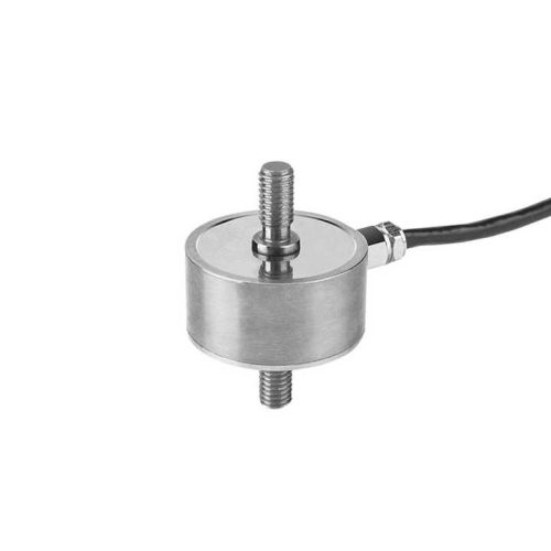 Miniature button-type tension pancake load cell made of alloy steel
